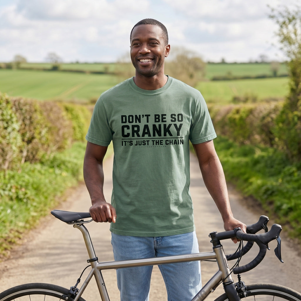 Don't Be So Cranky T‑Shirt — Light Green lifestyle