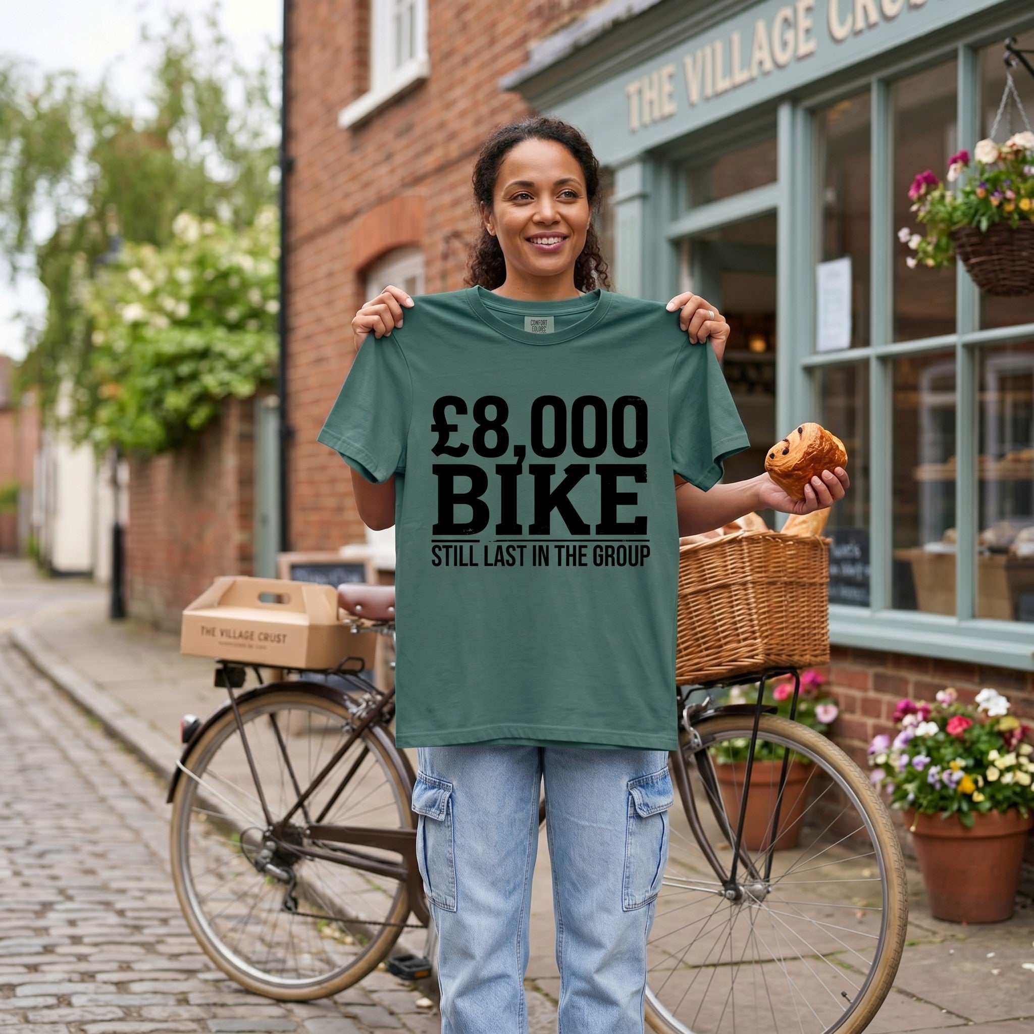 KOM POLKA DOT Tour T‑Shirt — Light Green lifestyle