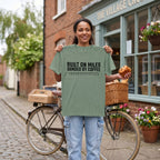 Bonded by Coffee T‑Shirt — Light Green lifestyle