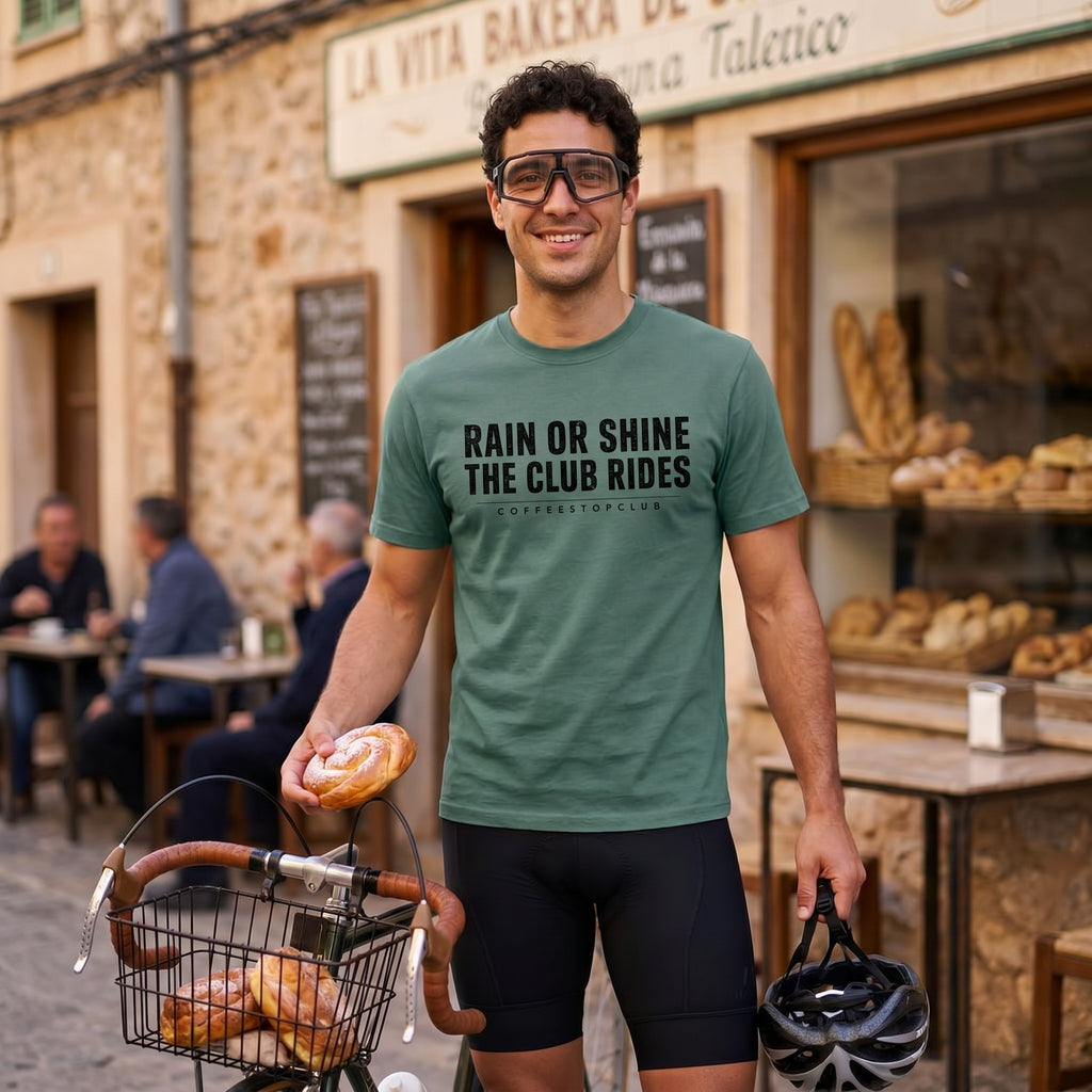 The Club Rides... T‑Shirt — Light Green lifestyle