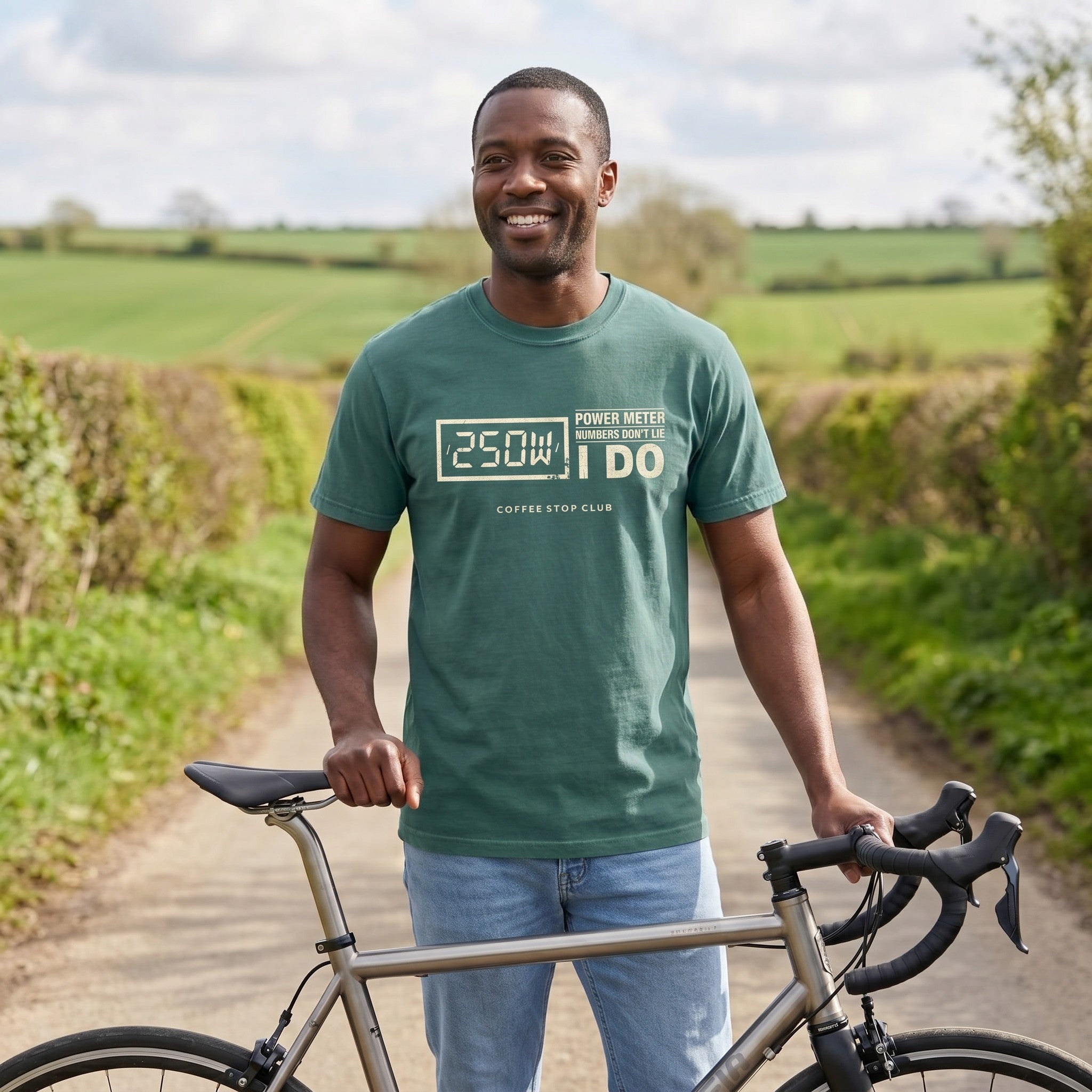 250 Watts T‑Shirt — Light Green lifestyle