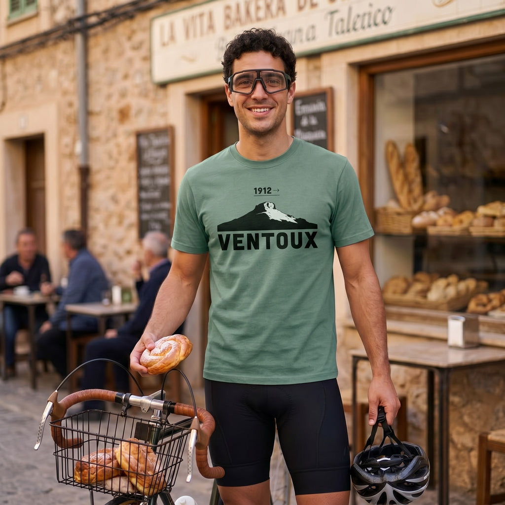 Ventoux 1912 Tour T‑Shirt — Light Green lifestyle