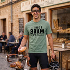 I Rode 800km For a Pain au Chocolat T‑Shirt — Light Green lifestyle