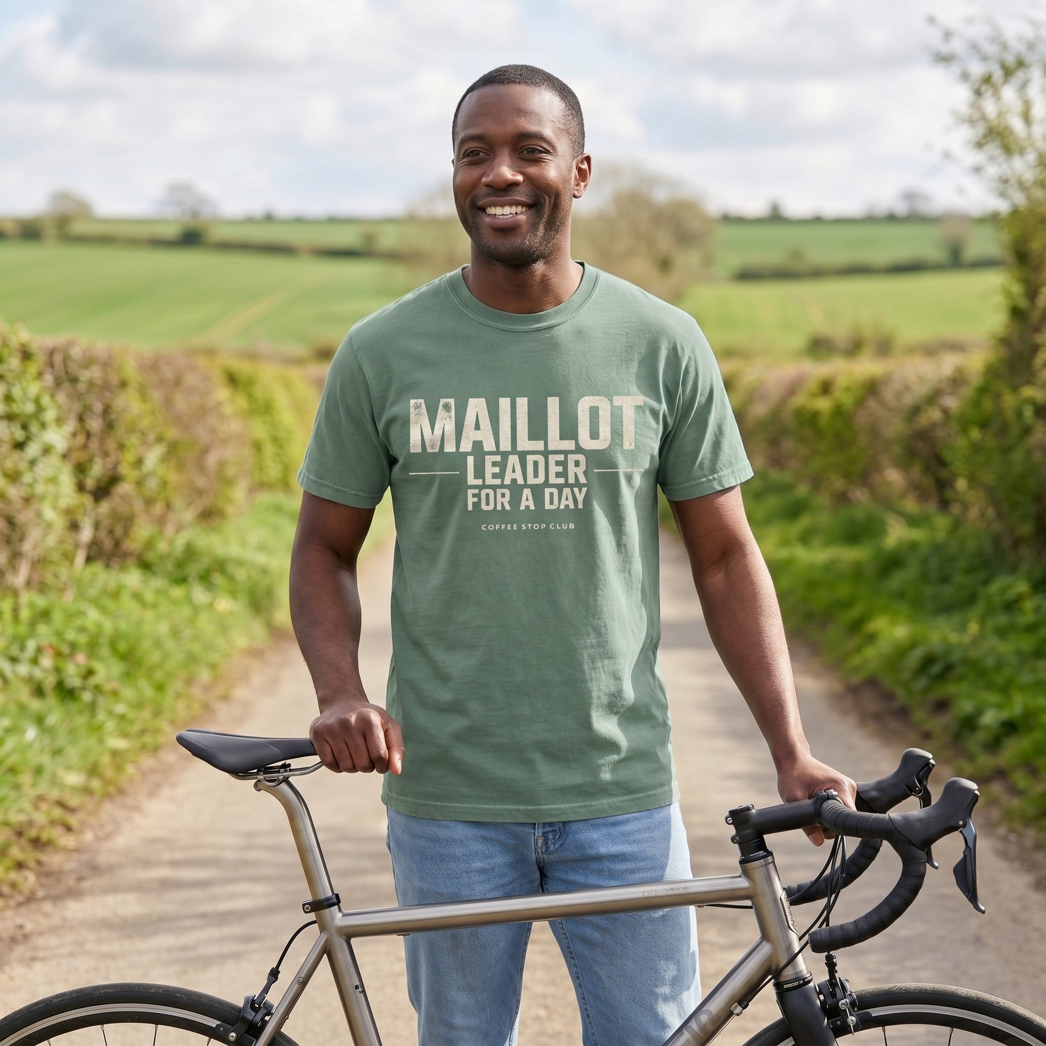 Maillot Tour T‑Shirt — Light Green lifestyle