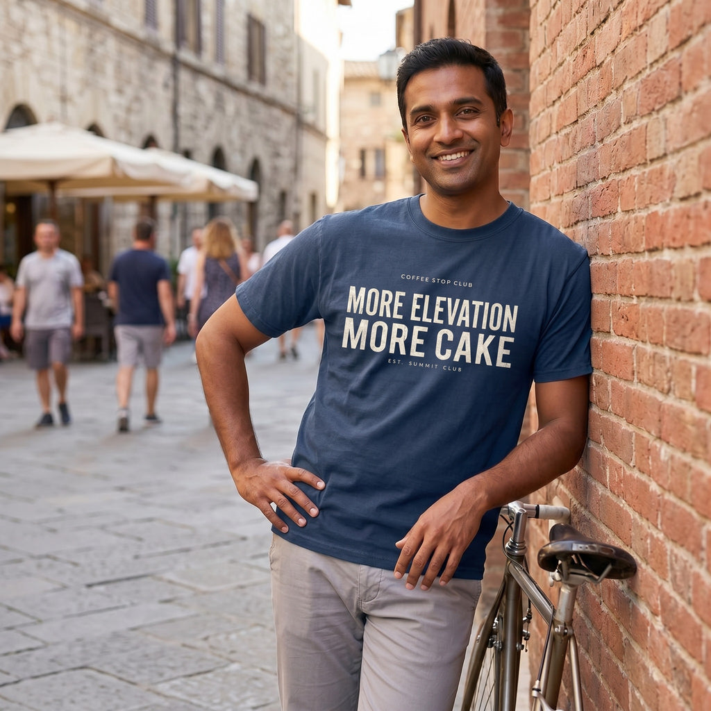 More Elevation More Cake T‑Shirt — Midnight lifestyle