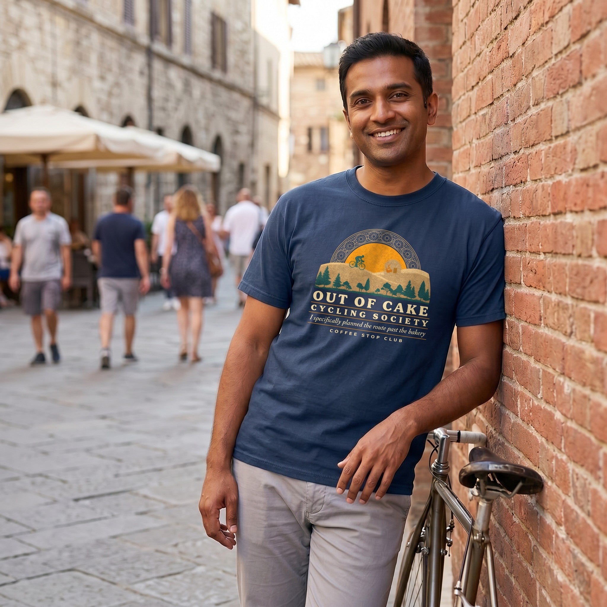 Out of Cake Cycling T-Shirt — Midnight lifestyle