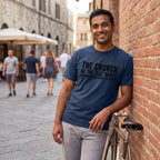 Church of the Flat White T‑Shirt — Midnight lifestyle