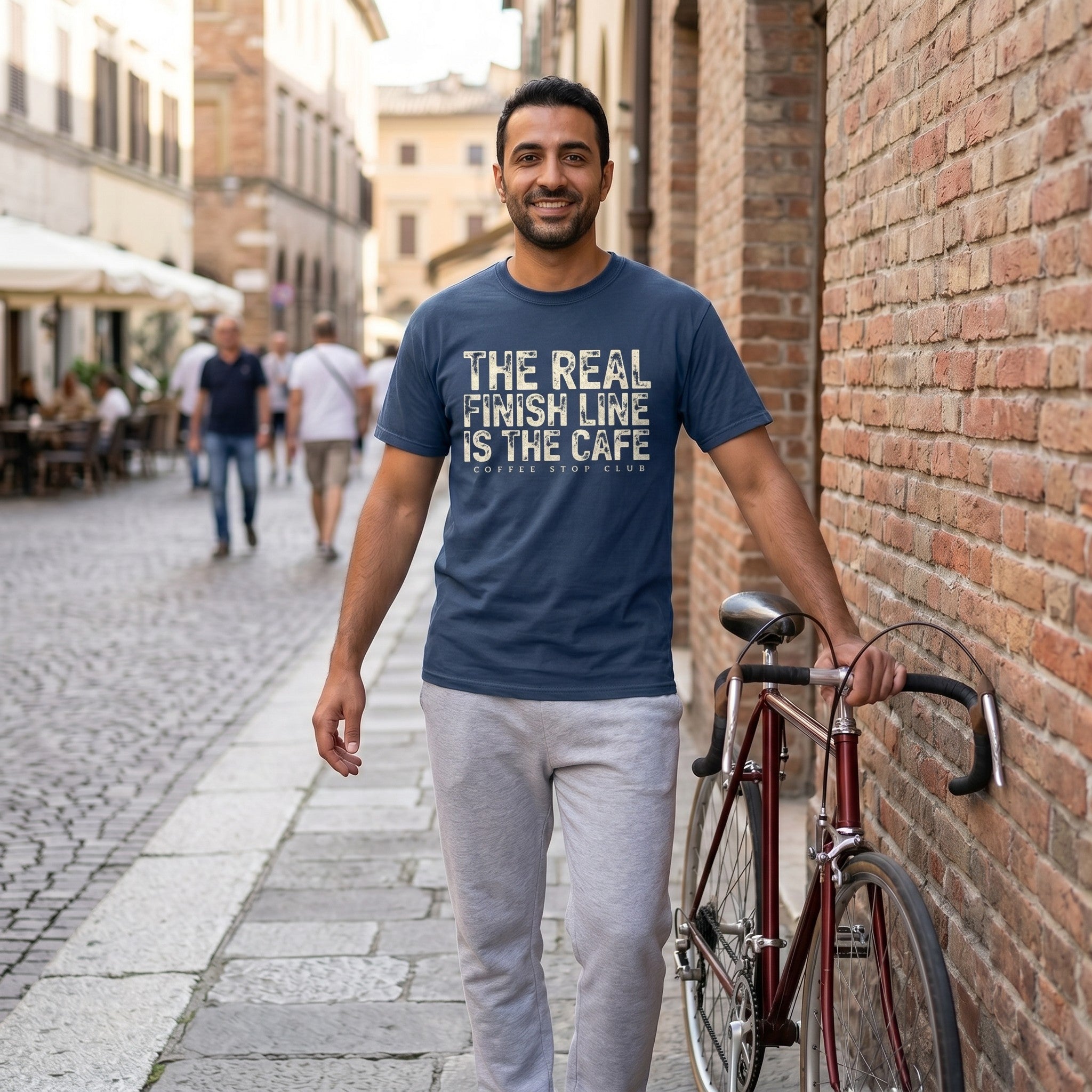 The Real Finish Line T‑Shirt — Midnight lifestyle