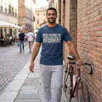 Rest is Recovery T‑Shirt — Midnight lifestyle