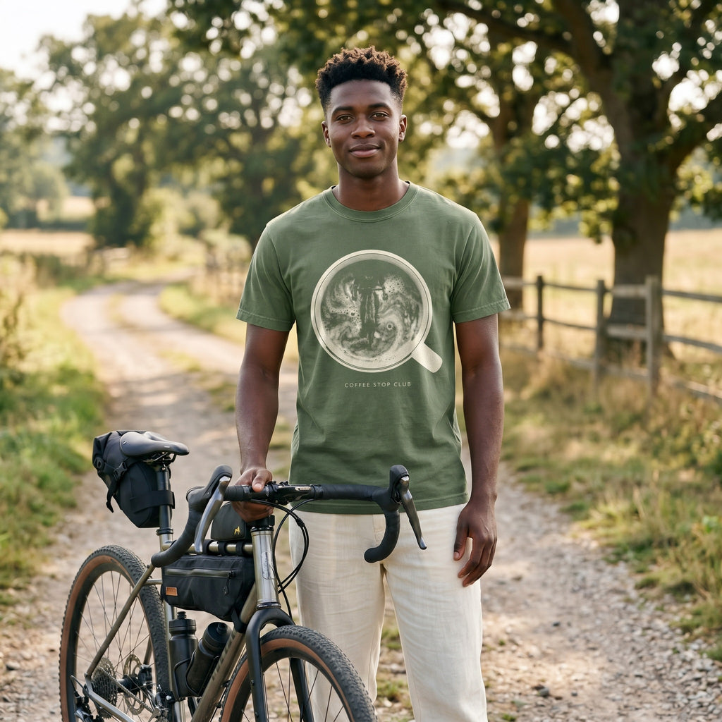 Crema de la Crema Cycling T-Shirt — Moss lifestyle