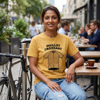 Maillot Croissant Cyclist T-Shirt — Mustard lifestyle