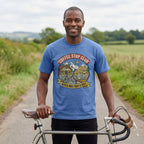 Never Pass a Café T‑Shirt — Mystic Blue lifestyle