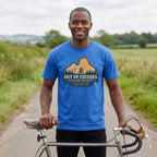 Out of Excuses Cyclist T-Shirt — Mystic Blue lifestyle
