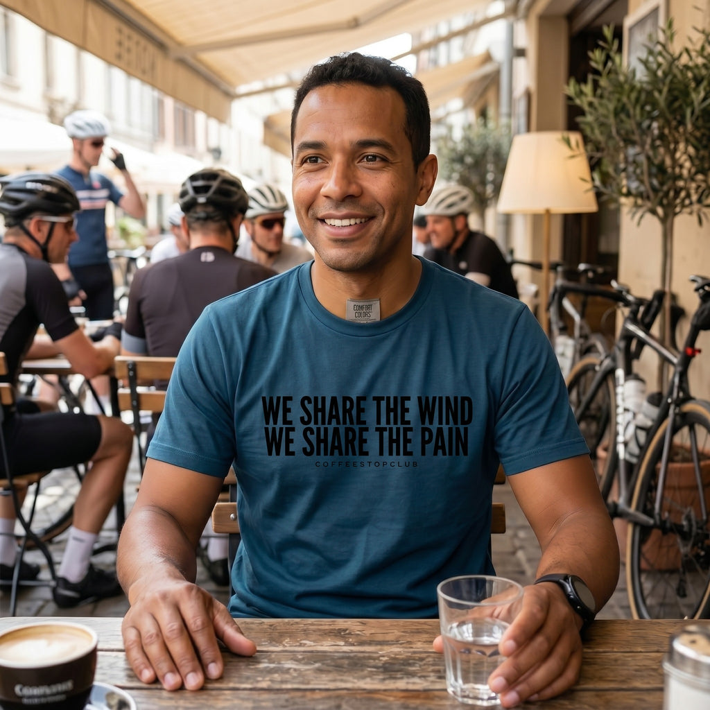 We Share the Wind T‑Shirt — Navy lifestyle