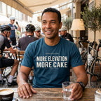 More Elevation More Cake T‑Shirt — Navy lifestyle