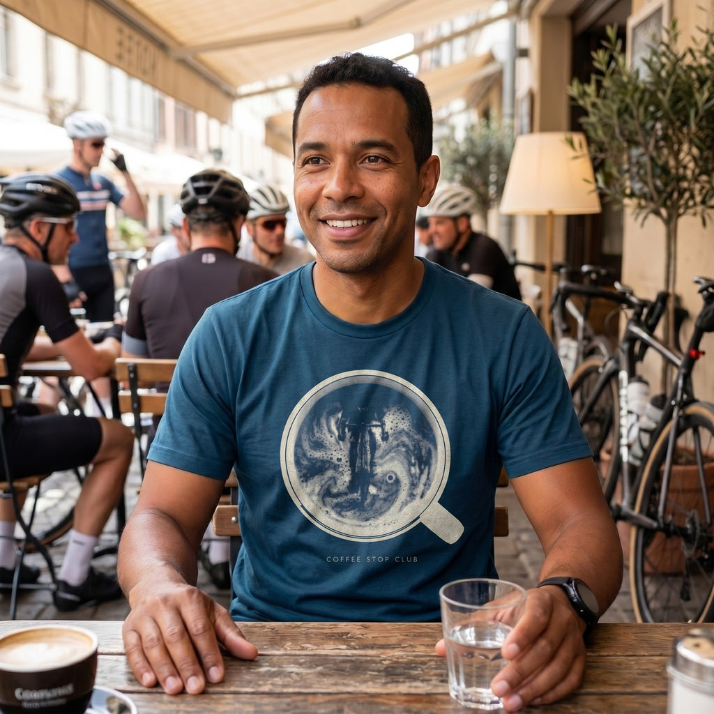 Crema de la Crema Cycling T-Shirt — Navy lifestyle