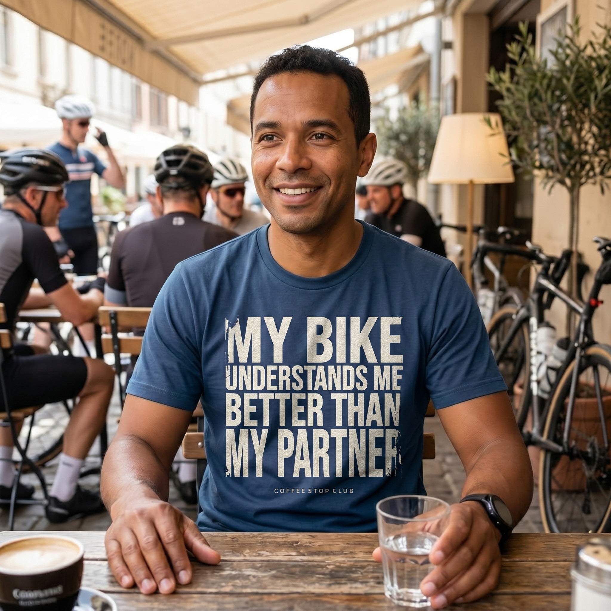 My Bike - My Partner - Just Sayin' T‑Shirt — Navy lifestyle
