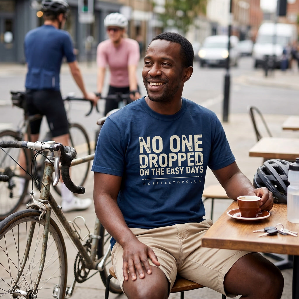 No-one Dropped T‑Shirt — Navy lifestyle