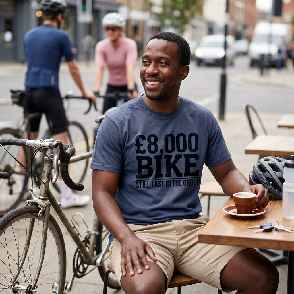 KOM POLKA DOT Tour T‑Shirt — Navy lifestyle
