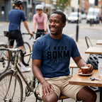 I Rode 800km For a Pain au Chocolat T‑Shirt — Navy lifestyle