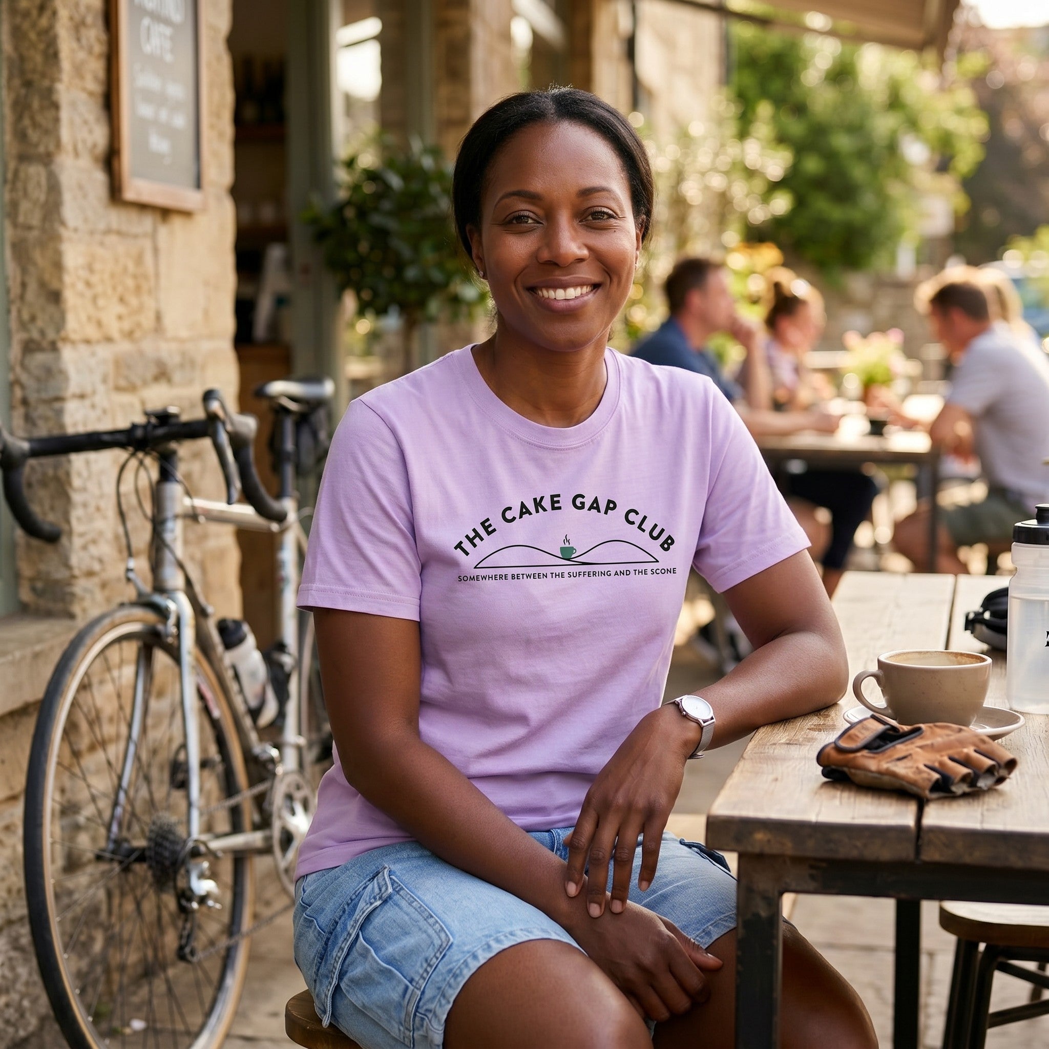 The Cake Gap Cyclist T-Shirt — Orchid lifestyle