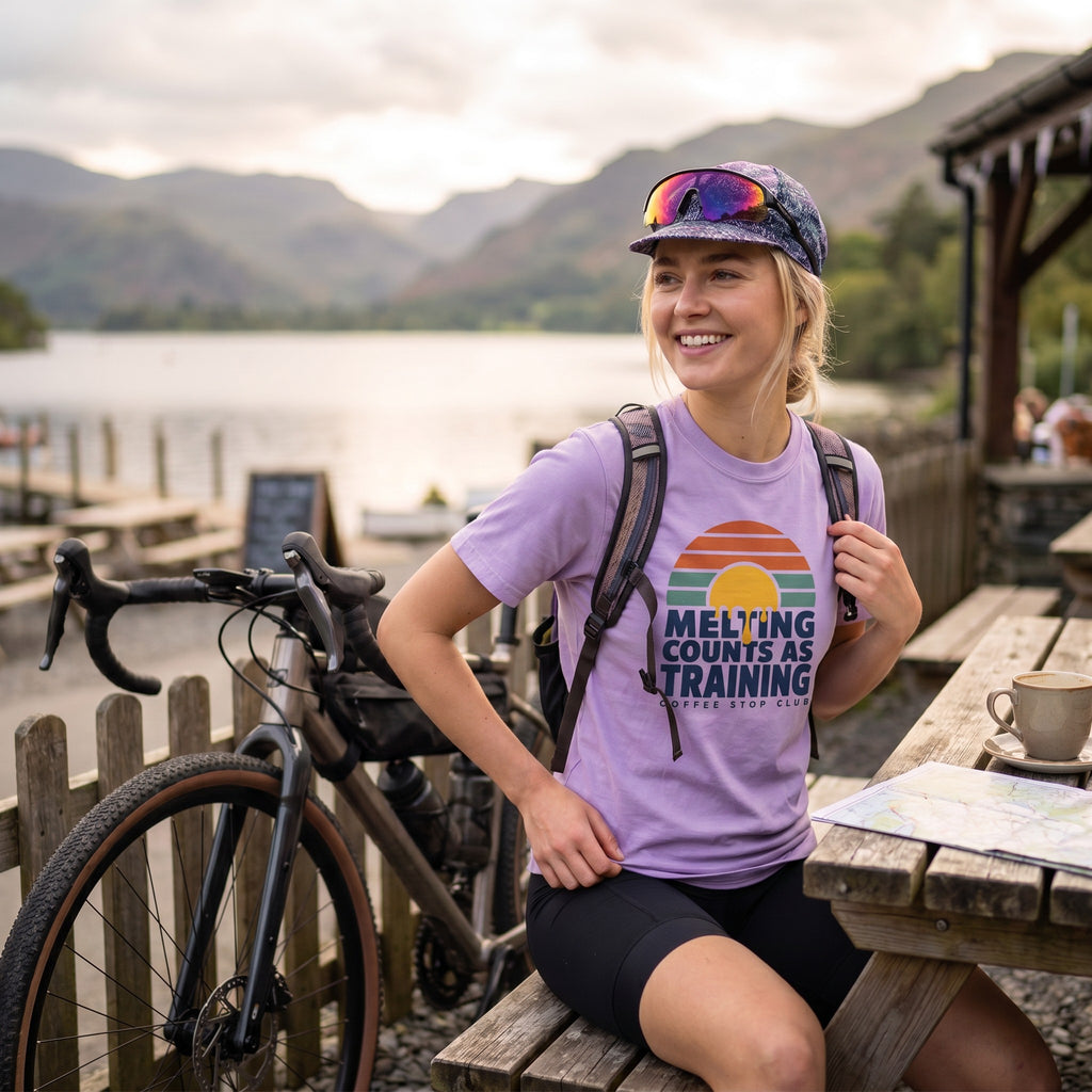 Melting Counts Cycling T-Shirt — Orchid lifestyle