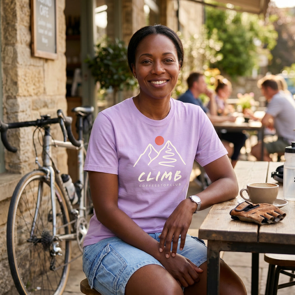 Climb Cycling T-Shirt — Orchid lifestyle