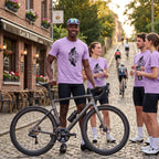 Raccoon Cycling Reflection T‑Shirt — Orchid lifestyle