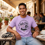 Good Coffee Stop Club T‑Shirt — Orchid lifestyle