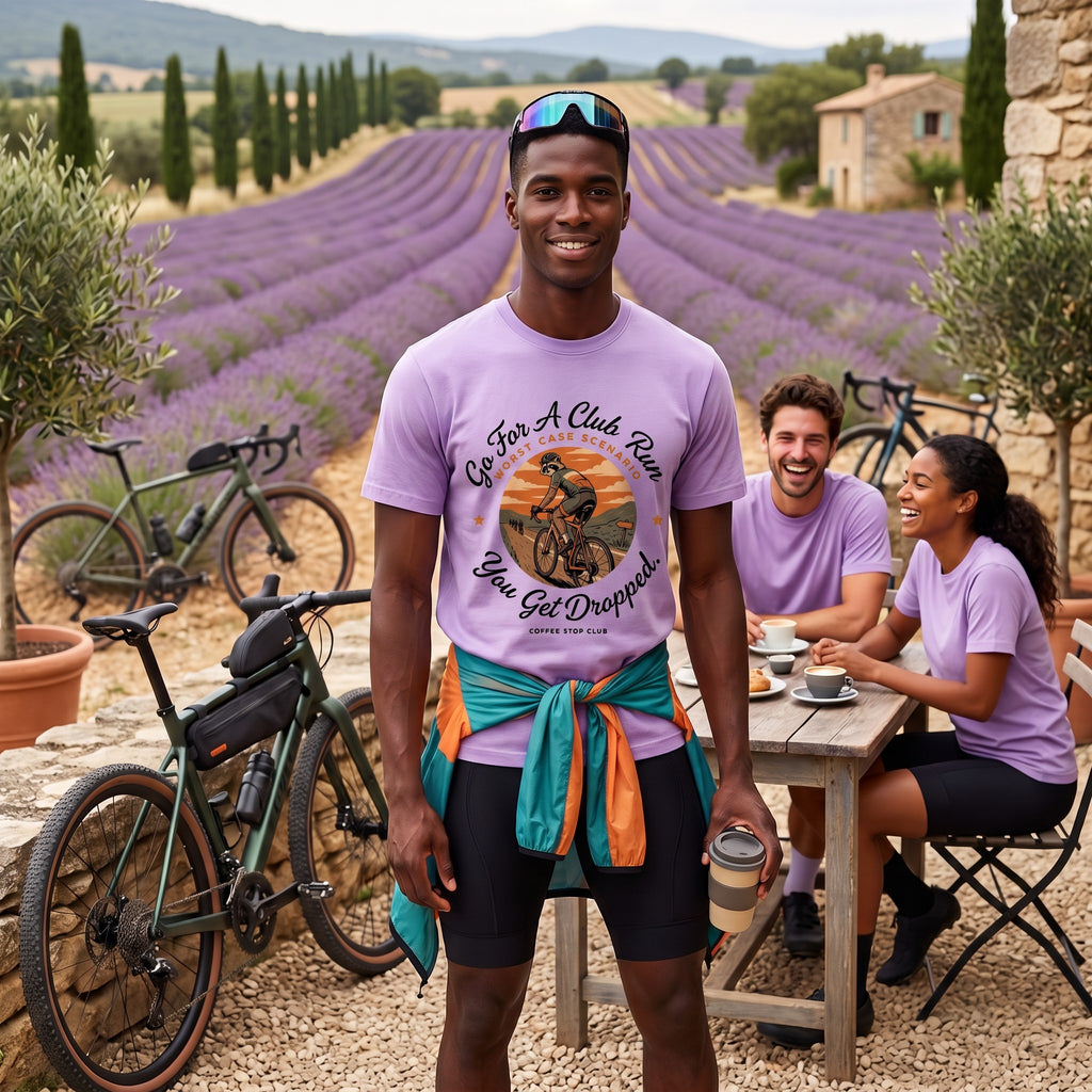 Cyclist Get Dropped T‑Shirt — Orchid lifestyle