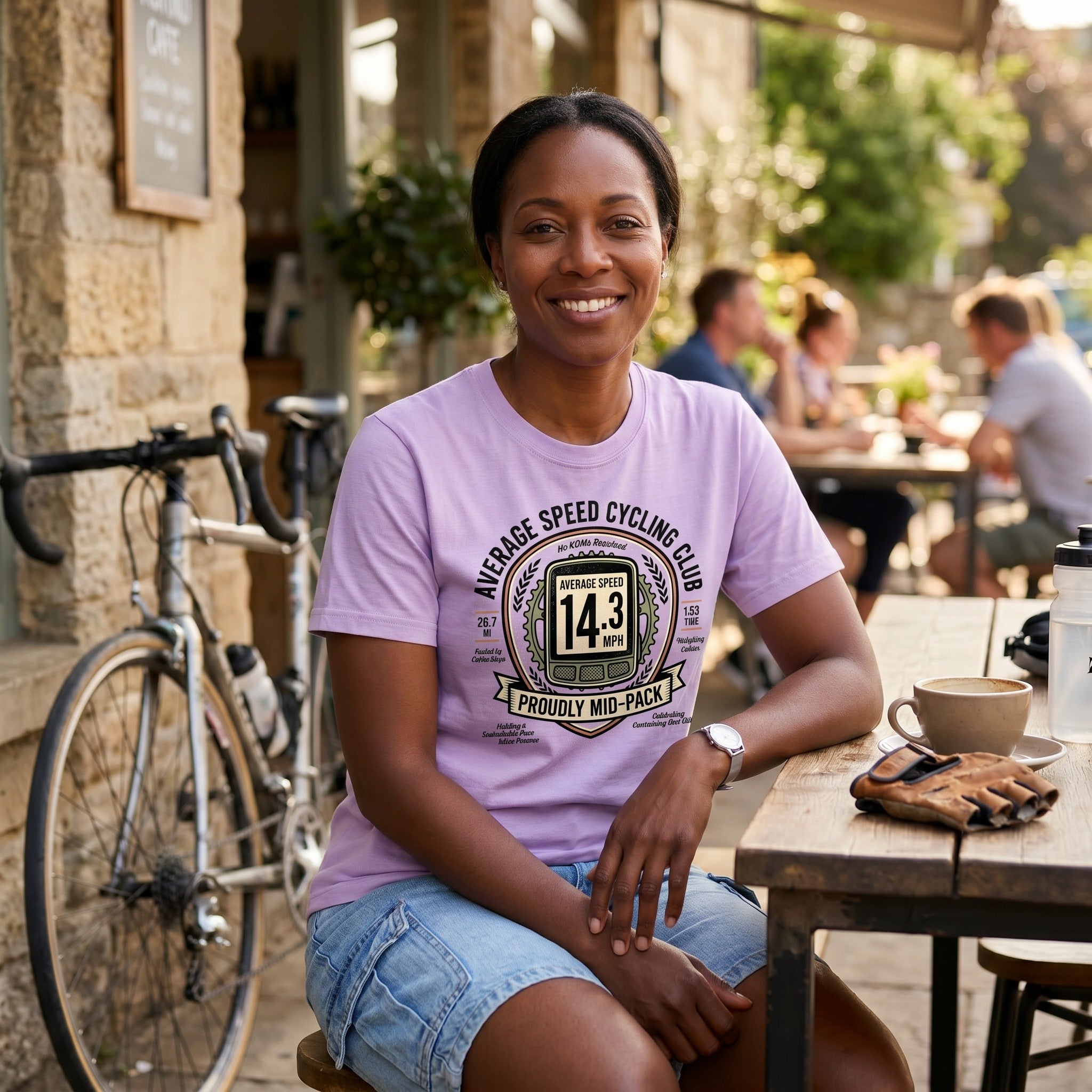 Average Speed Cycling T-Shirt — Orchid lifestyle