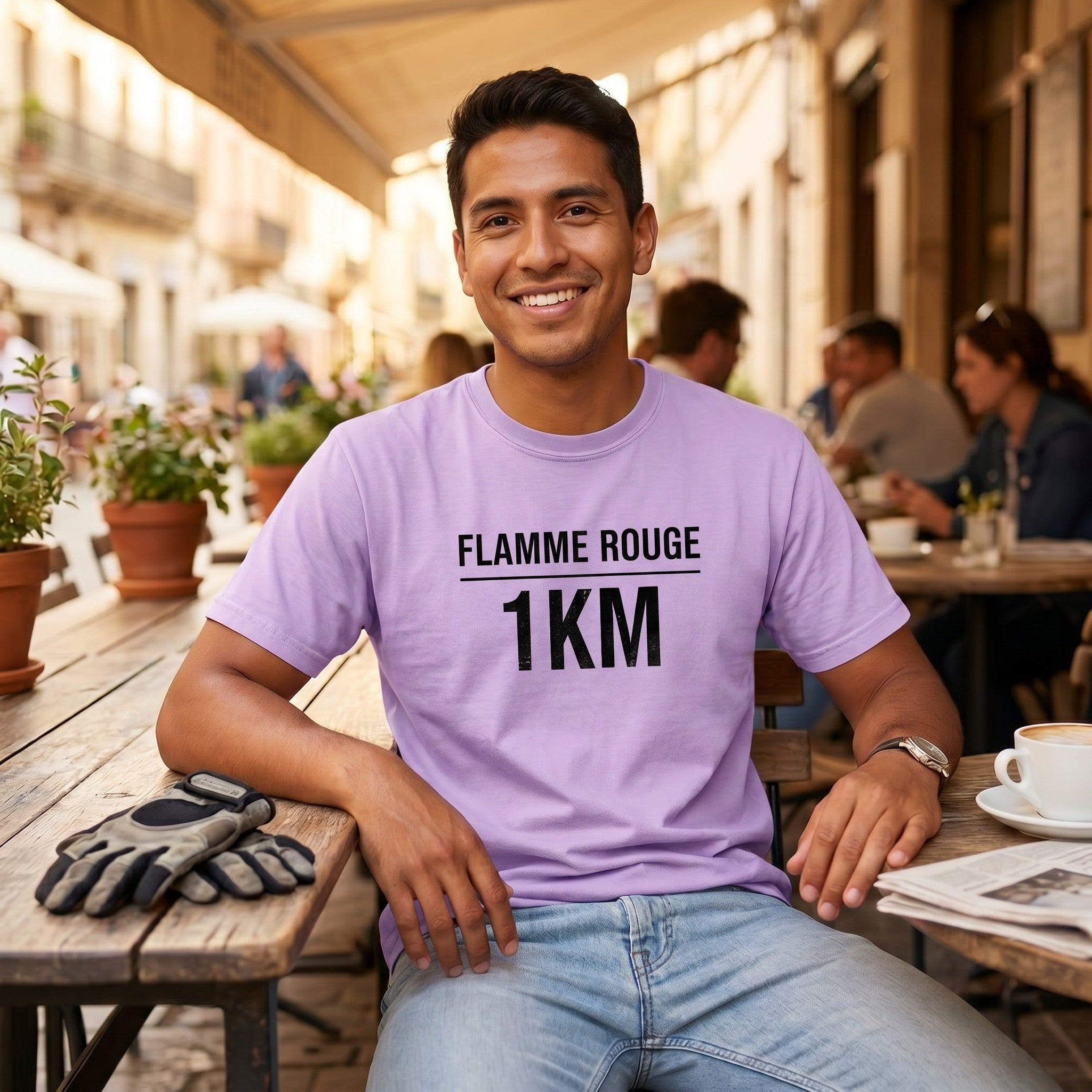 Flamme Rouge 1Km T-Shirt — Orchid lifestyle