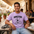 Domestique Delivery Cyclist T-Shirt — Orchid lifestyle