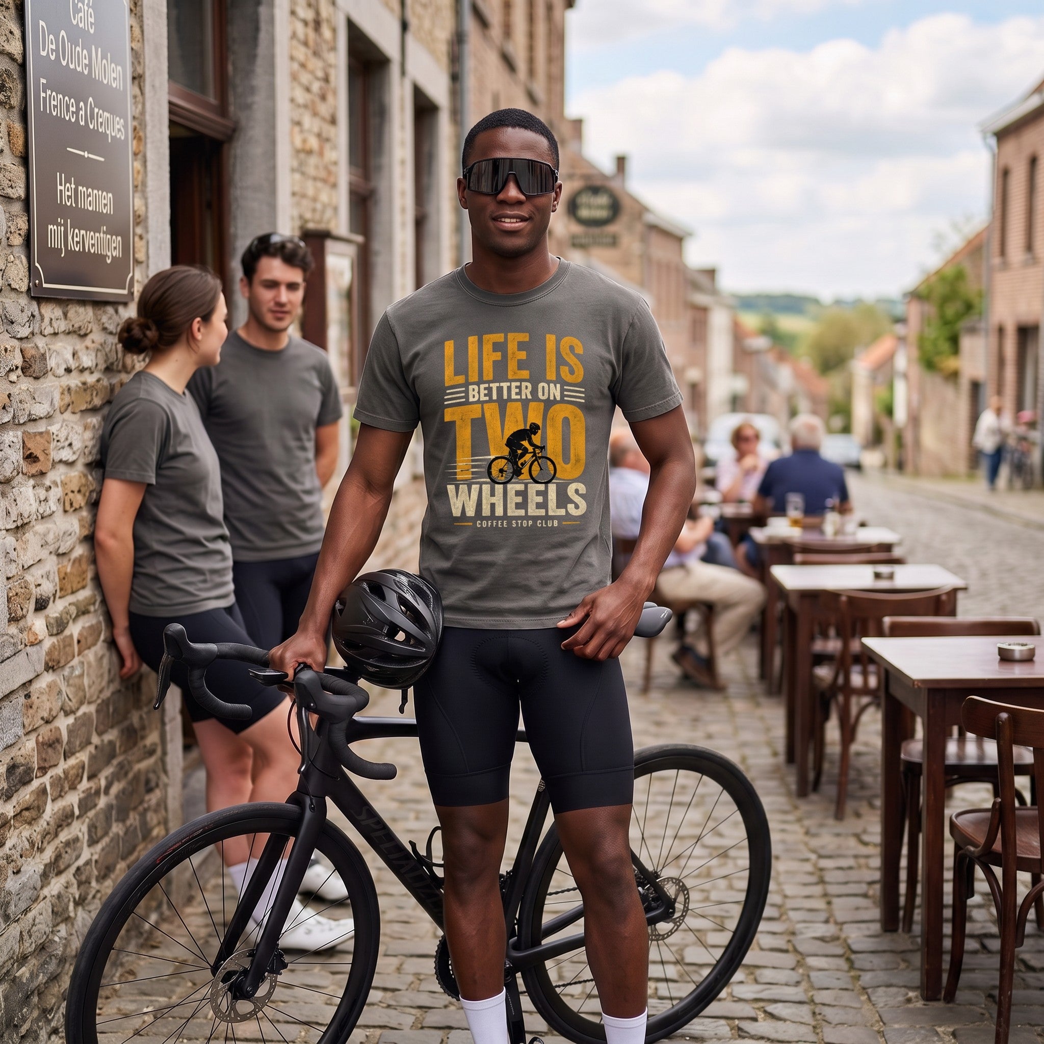 Life Is Better On Two Wheels Cycling T-Shirt — Pepper lifestyle