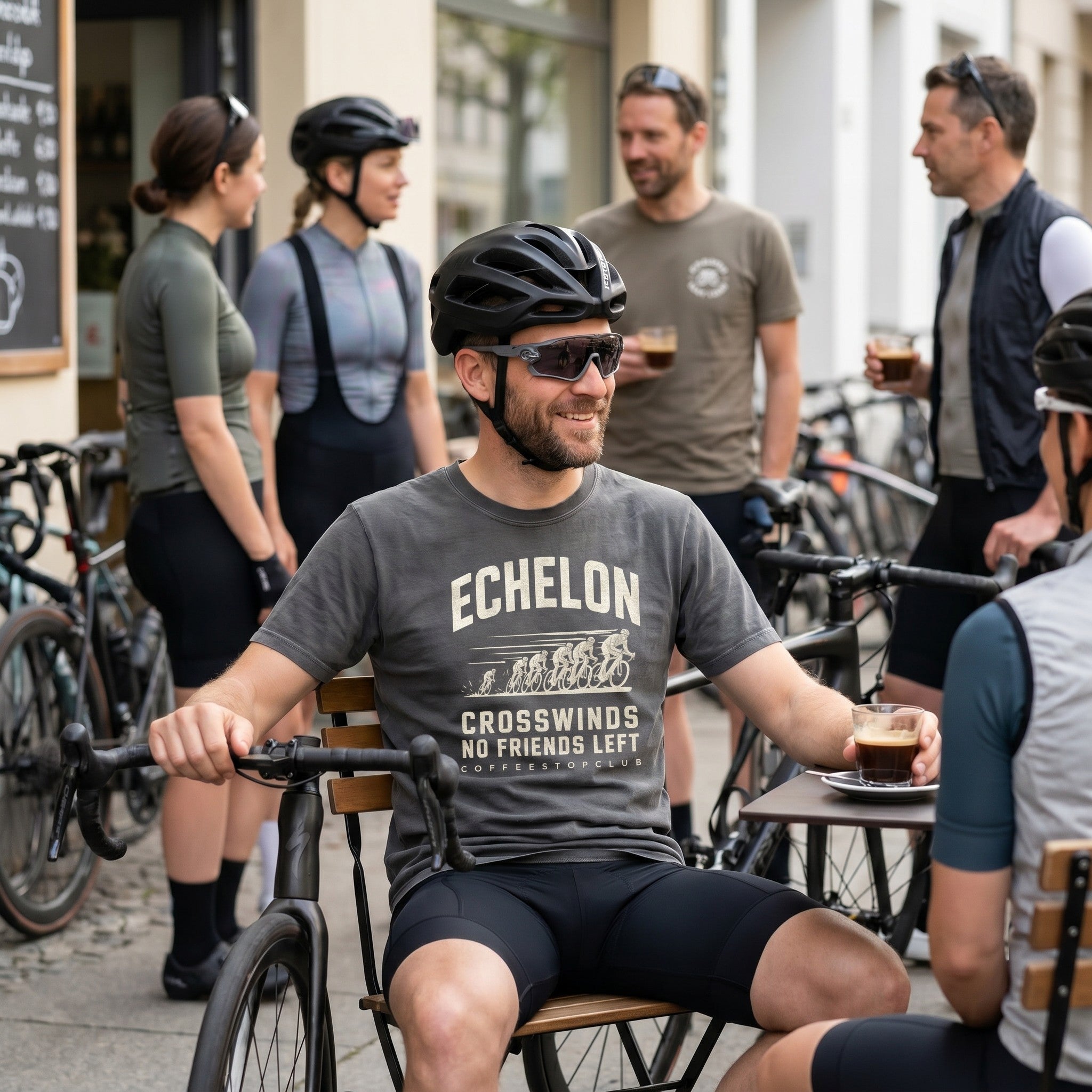 Crosswinds & No Friends Cycling T-Shirt — Pepper lifestyle