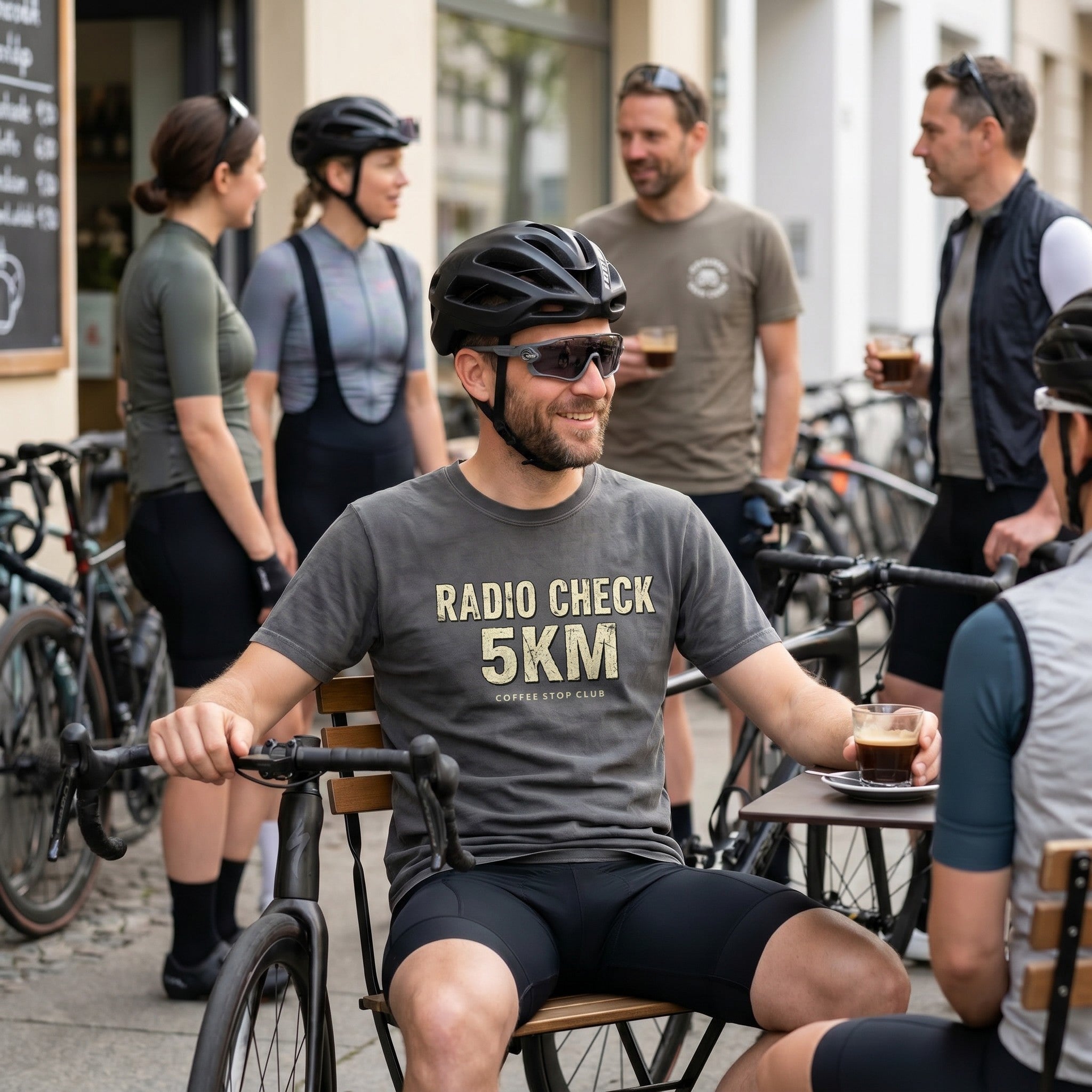Radio Check 5Km Tour T‑Shirt — Pepper lifestyle
