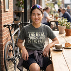 The Real Finish Line T‑Shirt — Pepper lifestyle