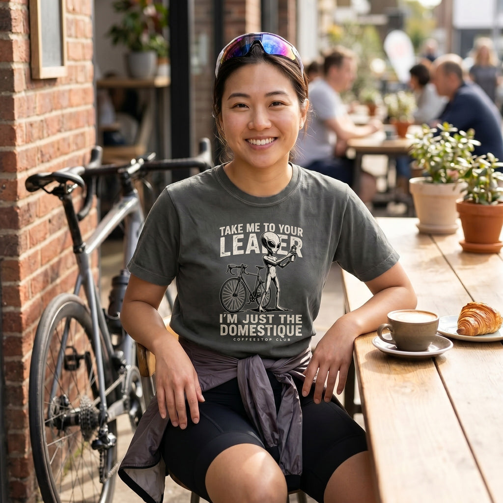 Domestique Alien Cycling T-Shirt — Pepper lifestyle