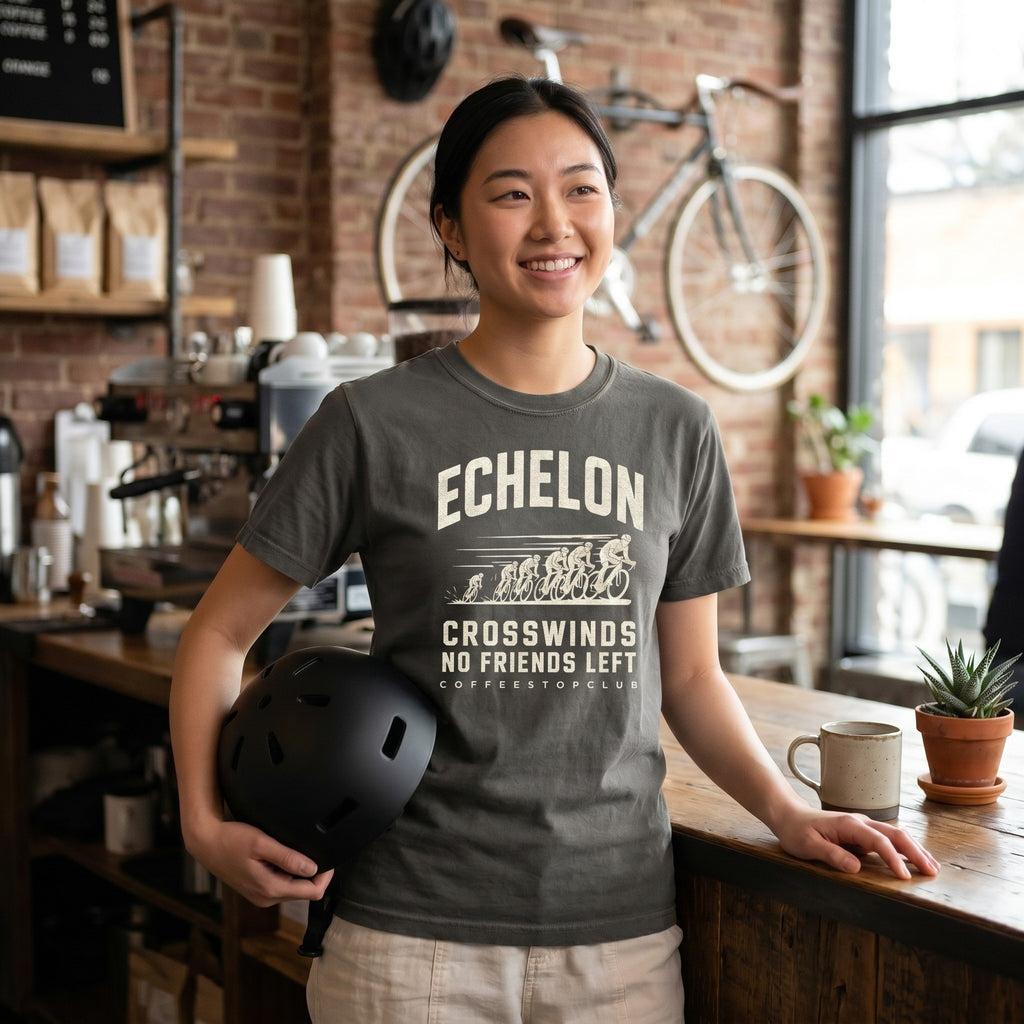 Headwinds & No Friends Cycling T-Shirt — Pepper lifestyle