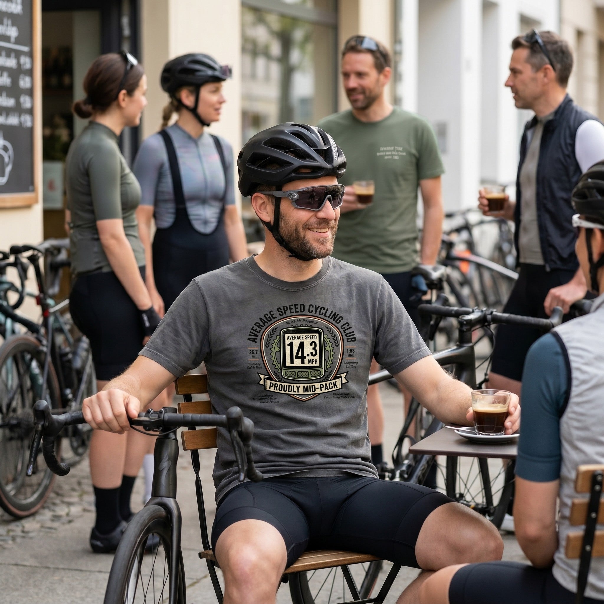 Average Speed Cycling T-Shirt — Pepper lifestyle