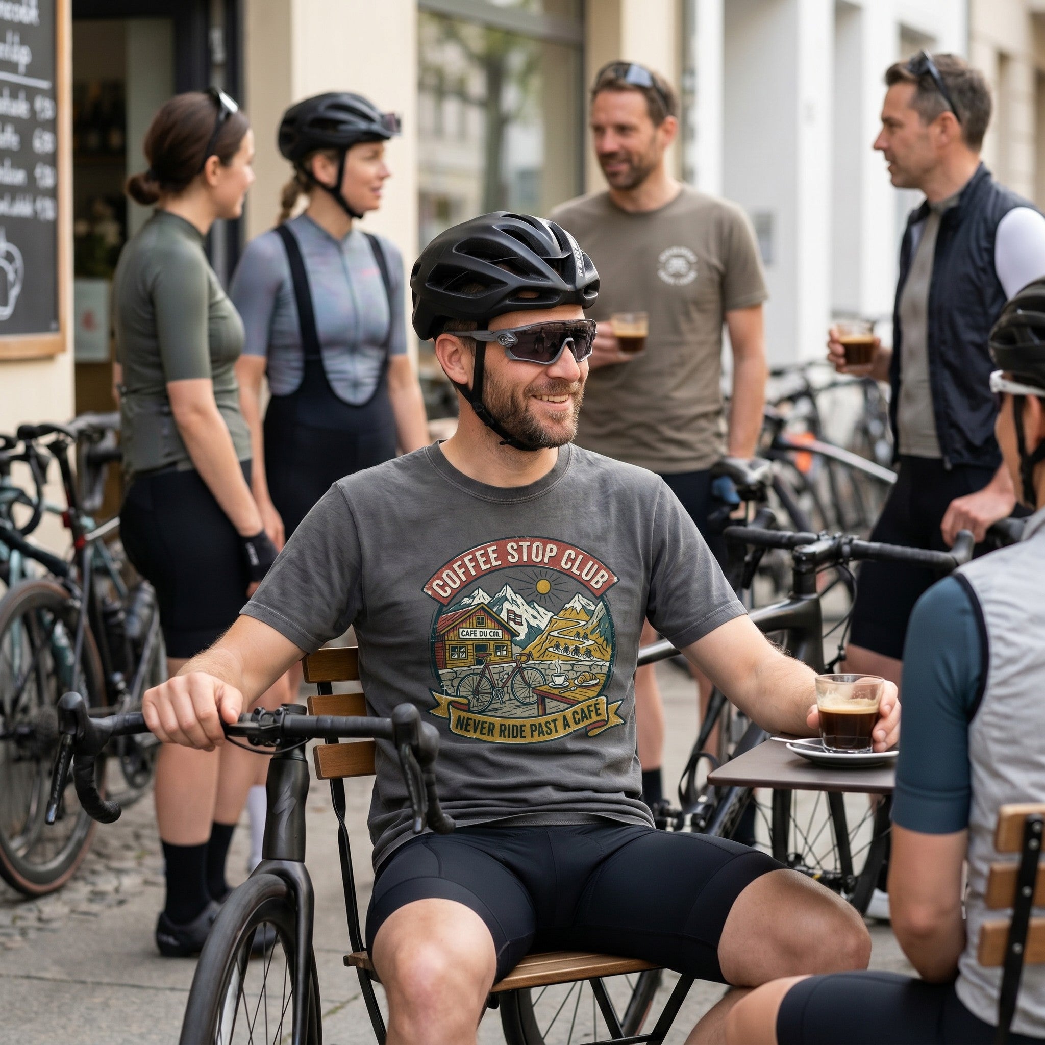 Never Pass a Café T‑Shirt — Pepper lifestyle