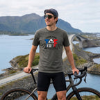 1km to the Croissants TdF Cycling T-Shirt — Pepper lifestyle
