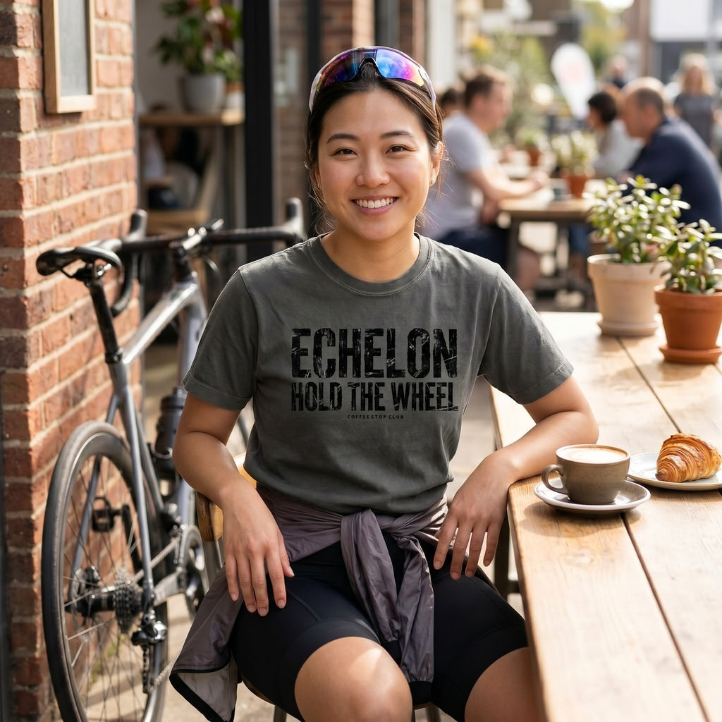 Echelon Hold the Wheel Tour T-Shirt — Pepper lifestyle