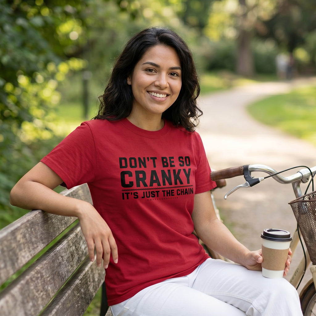 Don't Be So Cranky T‑Shirt — Red lifestyle