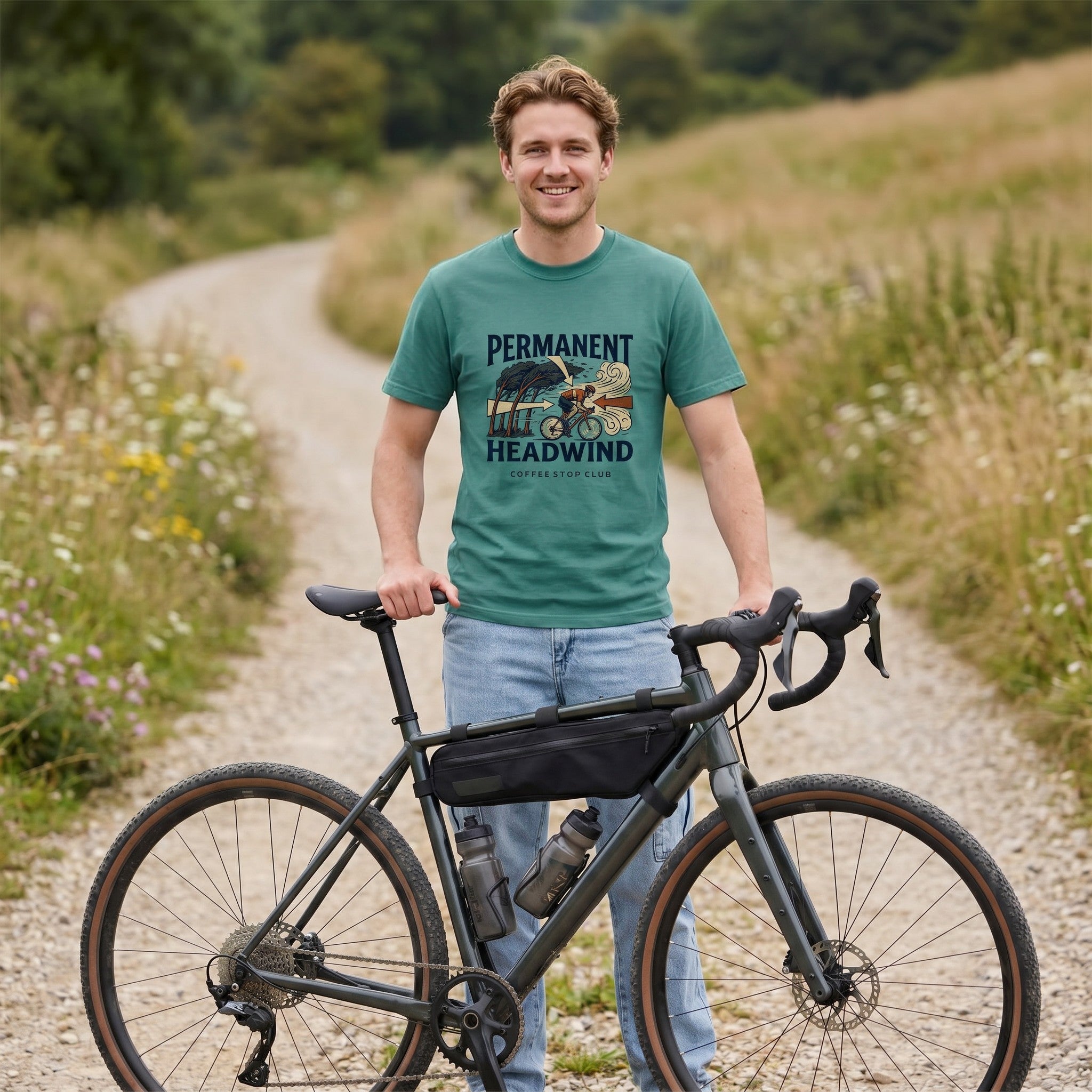 Permanent Headwind T-Shirt — Seafoam lifestyle