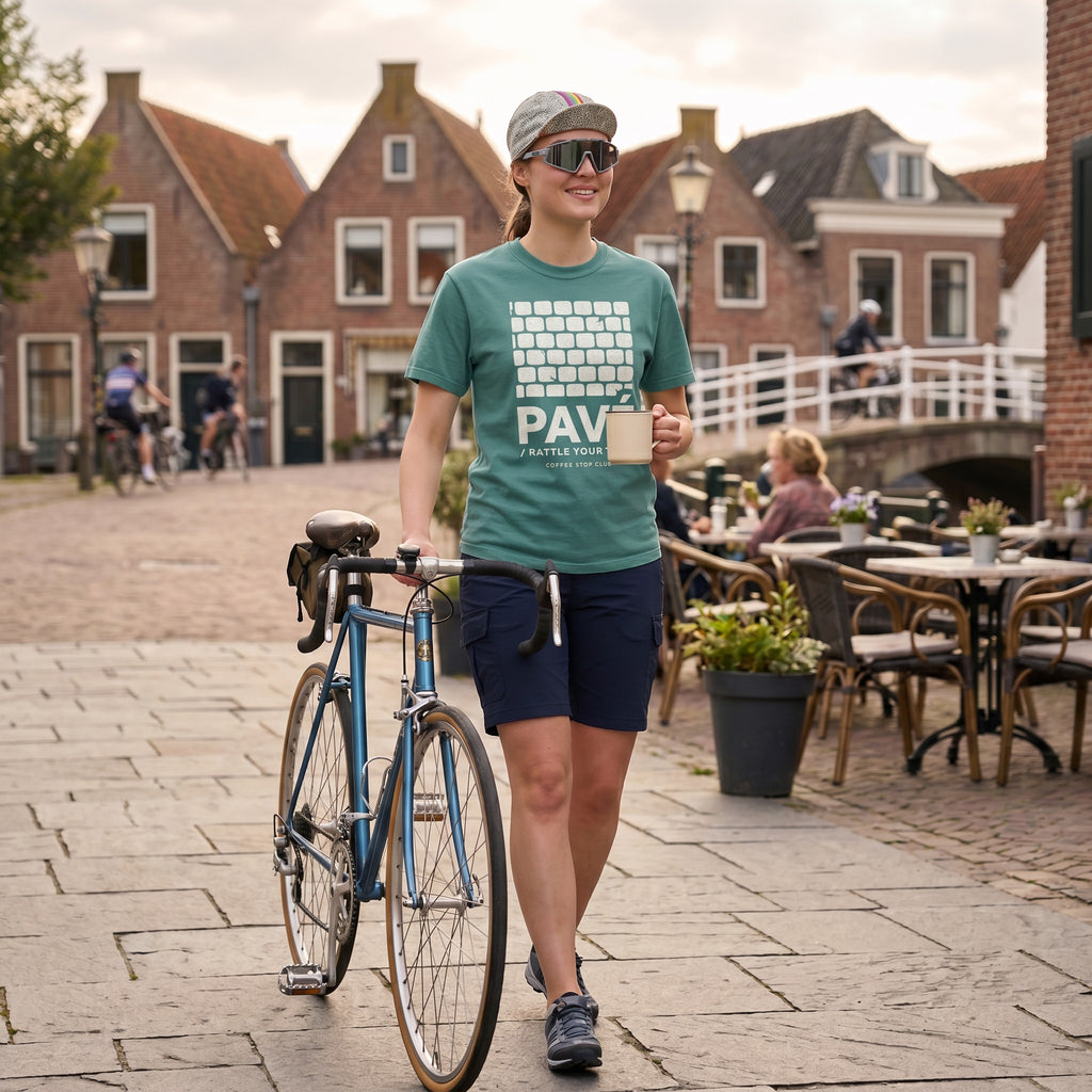 Pavé Tour T‑Shirt — Seafoam lifestyle
