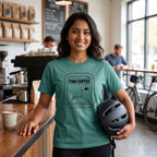 Recalculating For Coffee T-Shirt — Seafoam lifestyle