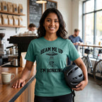 Beam Me Up Bonking Cycling T-Shirt — Seafoam lifestyle