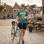 Crosswinds & No Friends Cycling T-Shirt — Seafoam lifestyle