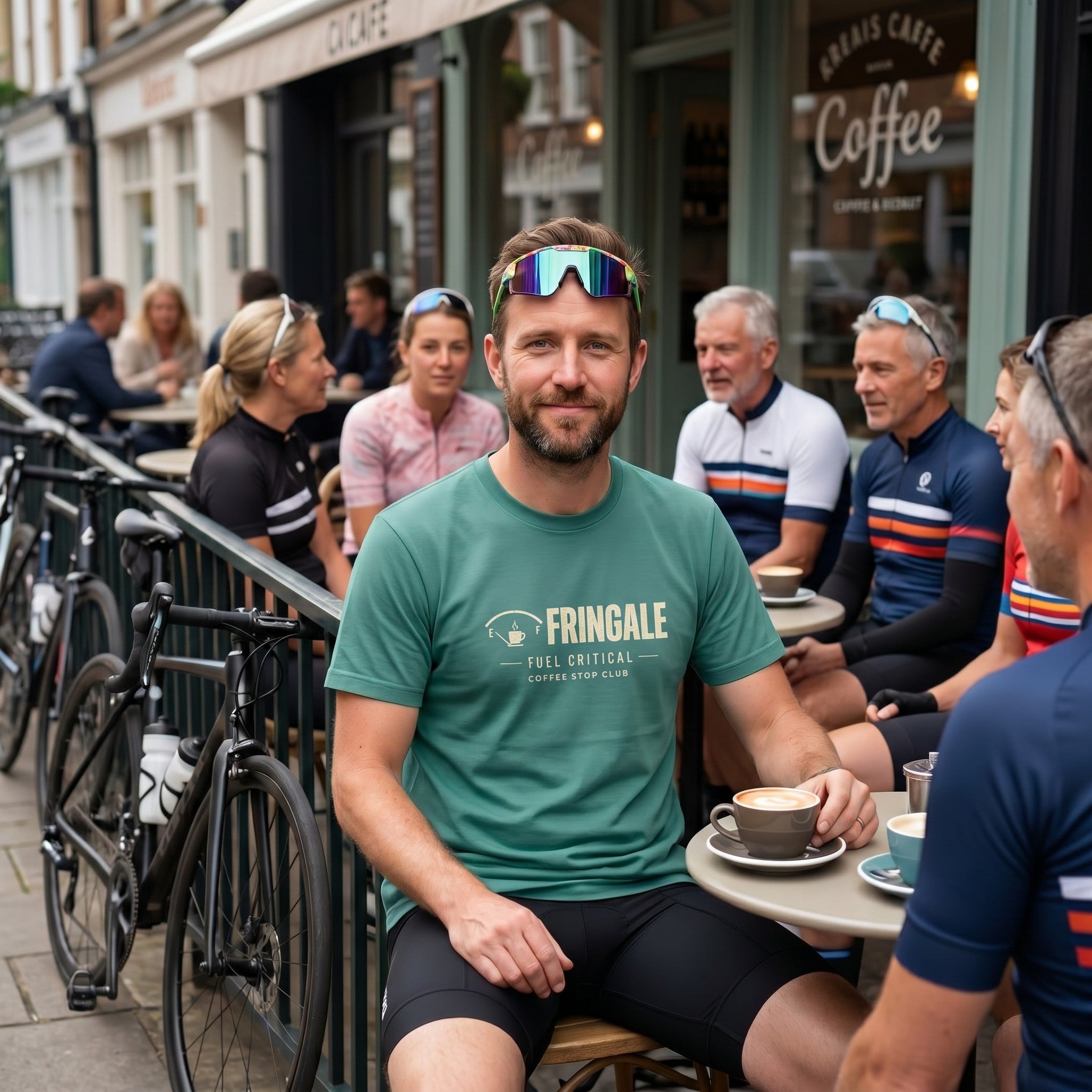 Fringale Fuel Critical Tour T‑Shirt — Seafoam lifestyle